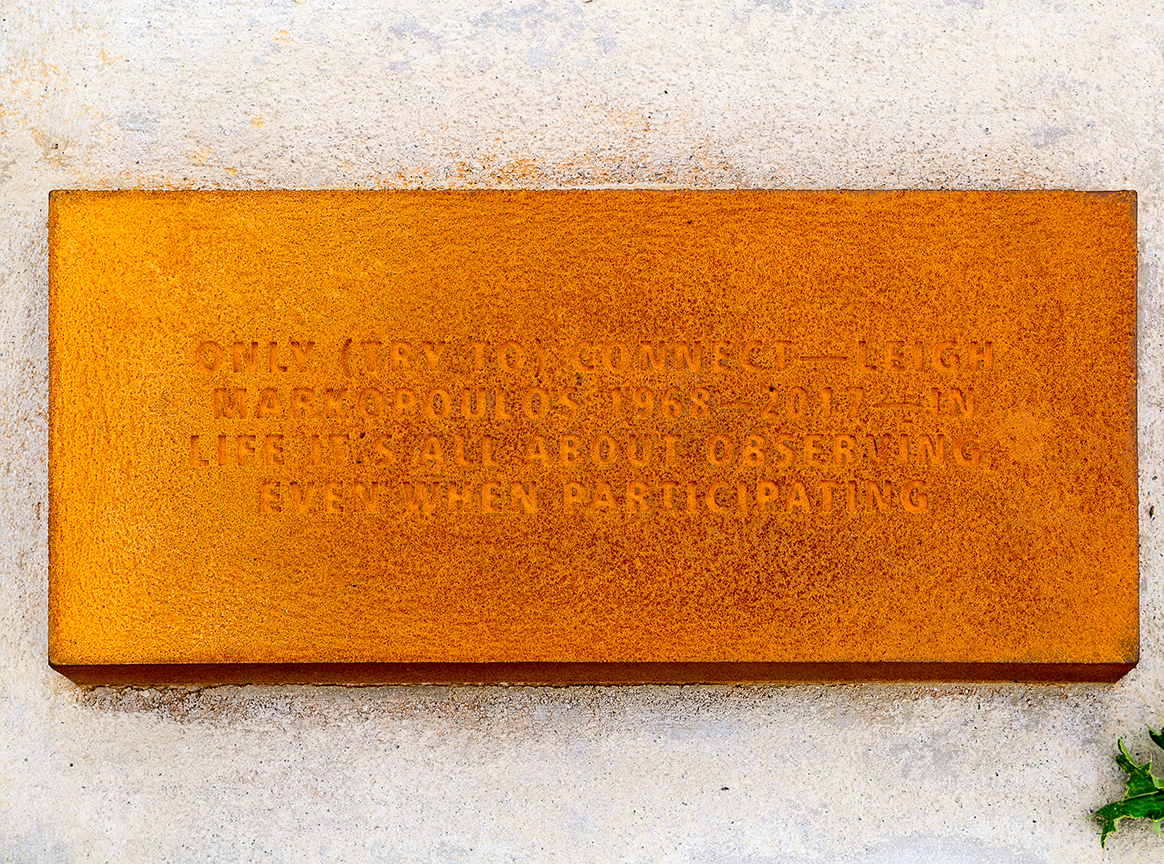 Gedenkbarren für Leigh Markopoulos